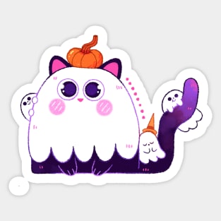 Ghost Kitty Sticker